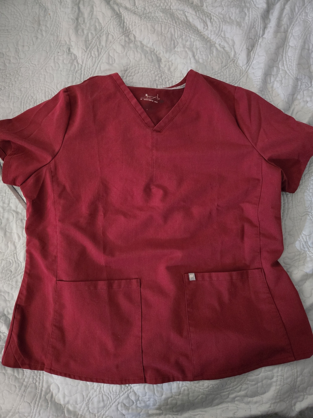 Fabletics Scrub Set Burgundy Color XXL - Picture 3 of 10